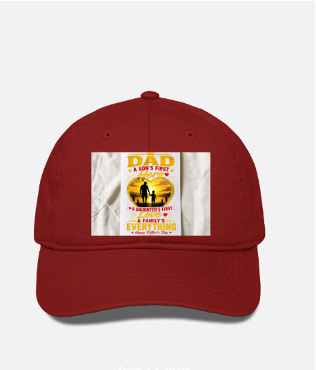 Dad – A Son's First Hero Baseball Cap | Meaningful Father's Day Gift for Dad